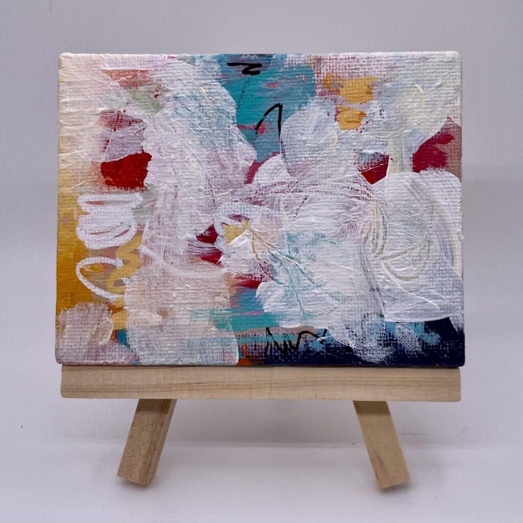 Brushstrokes VIII rectangle 3″x4″