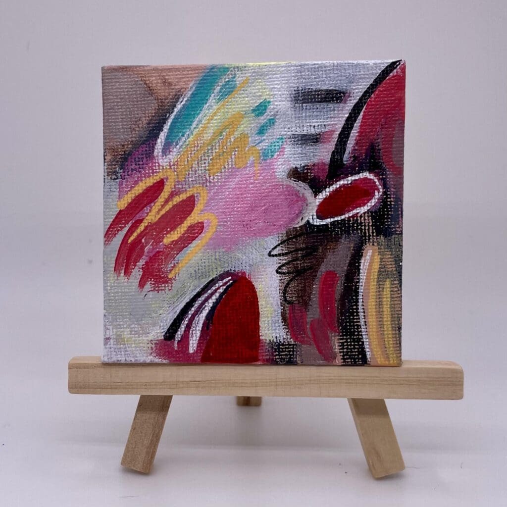 Circles and Squiggles square 3"x3"