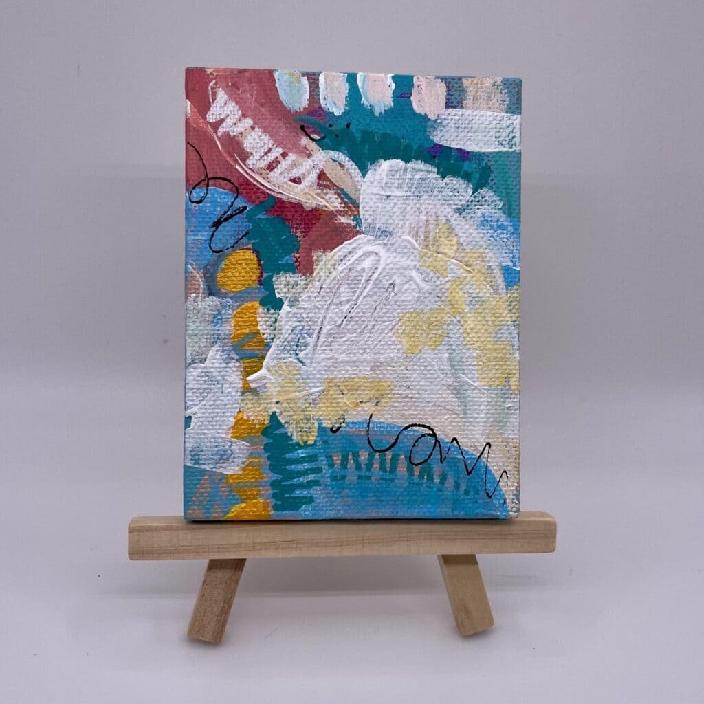 Dashes and Squiggles rectangle 3″x4″