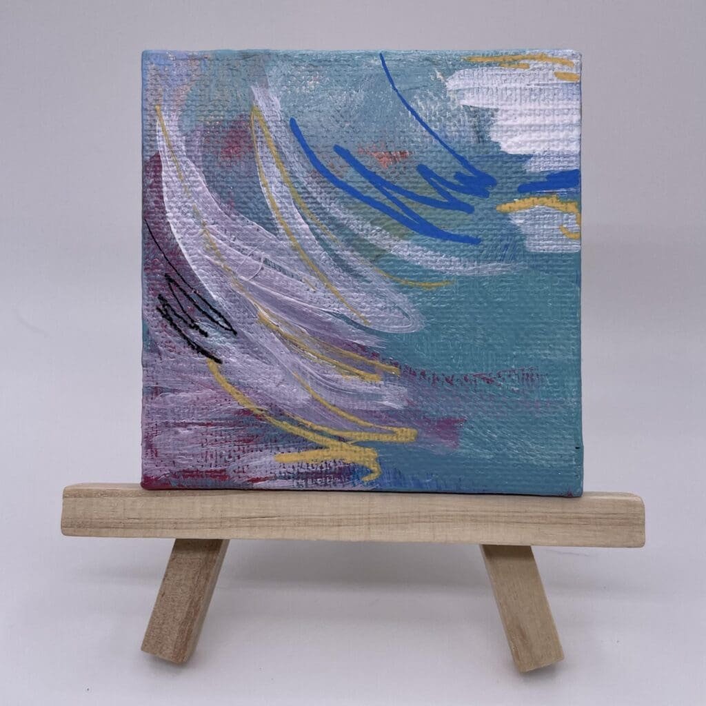 Blue Lavender Variation Square (3’x3″)