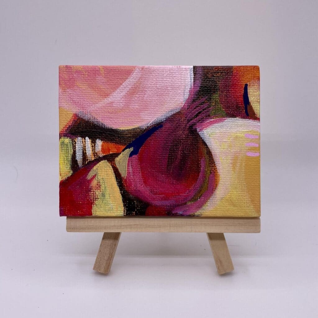 Orange Red Variation III rectangle 3″x4″